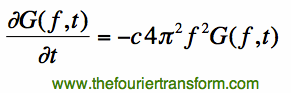 fourier transforms applied to partial differential equations
