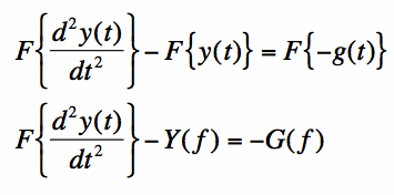 fourier transform of differential equation