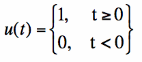 unit step function