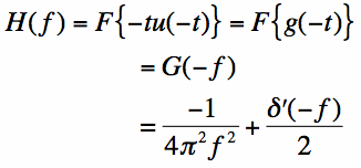 second term for fourier transform
