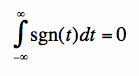 integral of signum function