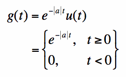 one sided exponential decay