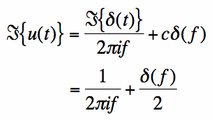 fourier transform of step function