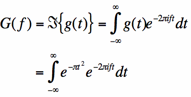 Fourier Transform of Gaussian