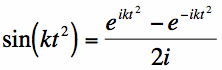 sin(k*x*x)