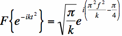 cos(k*t^2)