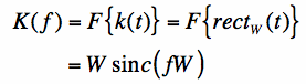fourier transform of rect function