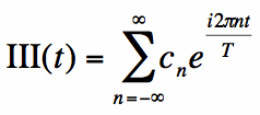 fourier series representation of shah function