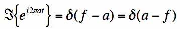 fourier transform of complex exponential