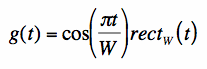 truncated cosine function