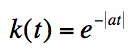 two sided exponential
