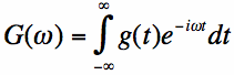 fourier transform with omega