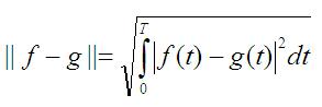 L2 norm between two functions