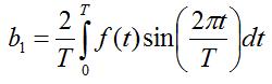 second coefficient of Fourier Series