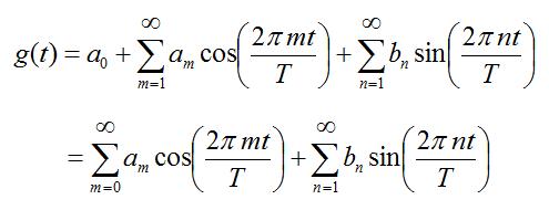fourier series is an infinite sum of sinusoids