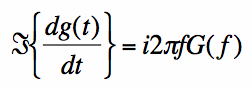 derivative of a function Fourier Transforms properties
