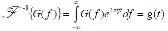 definition of inverse Fourier Transform