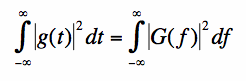 parseval's theorem