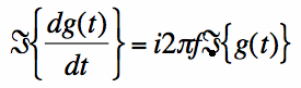 rewriting derivative for the fourier transform