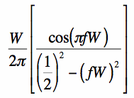 fourier transform of the truncated cosine