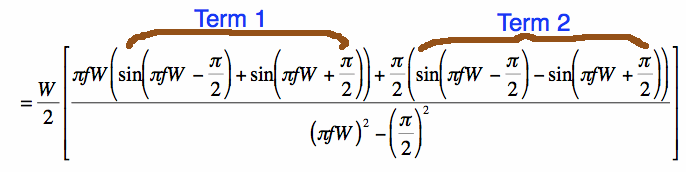 Fourier Transform Of The Truncated Cosine
