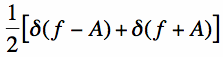 fourier transform of cosine