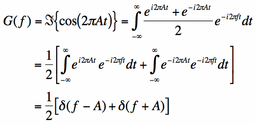 calculation of cosine fourier transform