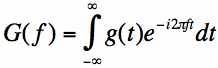 fourier transform of time function