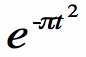 gaussian or normal function