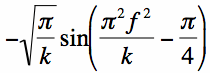 fourier transform of the quadratic sinusoid