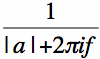 fourier transform of the left sided decaying exponential