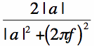 fourier transform of the two sided decaying exponential