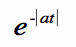 two sided decaying exponential