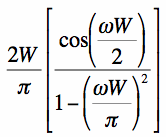 fourier transform of the truncated cosine