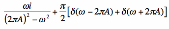 fourier transform of the right-sided cosine