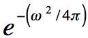 fourier transform of gaussian