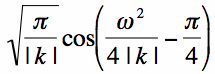 fourier transform of quadratically varying cosine