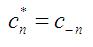 criteria for a fourier series to be real