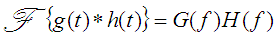 convolution property of Fourier Transforms